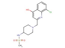 N-{1-[(8-chloro-4-hydroxyquinolin-2-yl)methyl]piperidin-4-yl}methanesulfonamide