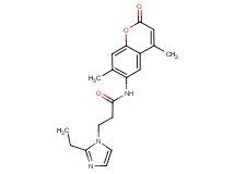 N-(4,7-dimethyl-2-oxo-2H-chromen-6-yl)-3-(2-ethyl-1H-imidazol-1-yl)propanamide