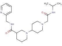1'-[2-(isopropylamino)-2-oxoethyl]-N-(pyridin-2-ylmethyl)-1,4'-bipiperidine-3-carboxamide