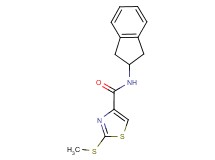 N-(2,3-dihydro-1H-inden-2-yl)-2-(methylthio)-1,3-thiazole-4-carboxamide