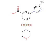 3-(4-methyl-1H-imidazol-1-yl)-5-(morpholin-4-ylsulfonyl)benzoic acid