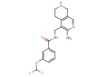 3-(difluoromethoxy)-N-[(3-methyl-5,6,7,8-tetrahydro-2,7-naphthyridin-4-yl)methyl]benzamide dihydrochloride