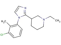 3-[1-(3-chloro-2-methylphenyl)-1H-imidazol-2-yl]-1-ethylpiperidine