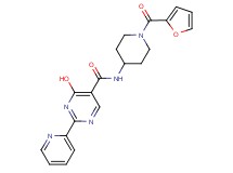 N-[1-(2-furoyl)piperidin-4-yl]-4-hydroxy-2-pyridin-2-ylpyrimidine-5-carboxamide
