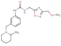 N-{[3-(methoxymethyl)-1,2,4-oxadiazol-5-yl]methyl}-N'-{3-[(2-methylpiperidin-1-yl)methyl]phenyl}urea