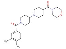 1'-(3,4-dimethylbenzoyl)-4-(4-morpholinylcarbonyl)-1,4'-bipiperidine