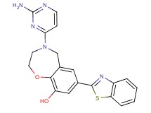 4-(2-aminopyrimidin-4-yl)-7-(1,3-benzothiazol-2-yl)-2,3,4,5-tetrahydro-1,4-benzoxazepin-9-ol