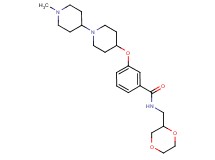 N-(1,4-dioxan-2-ylmethyl)-3-[(1'-methyl-1,4'-bipiperidin-4-yl)oxy]benzamide