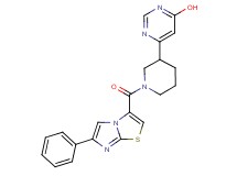 6-{1-[(6-phenylimidazo[2,1-b][1,3]thiazol-3-yl)carbonyl]piperidin-3-yl}pyrimidin-4-ol