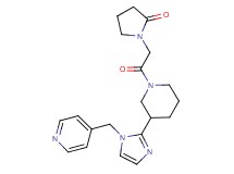 1-(2-oxo-2-{3-[1-(4-pyridinylmethyl)-1H-imidazol-2-yl]-1-piperidinyl}ethyl)-2-pyrrolidinone