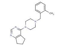 4-[4-(2-methylbenzyl)-1-piperazinyl]-6,7-dihydro-5H-cyclopenta[d]pyrimidine