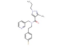 N-[2-(4-fluorophenyl)ethyl]-3-methyl-1-propyl-N-(3-pyridinylmethyl)-1H-pyrazole-4-carboxamide