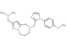1-(5-{[1-(4-methoxyphenyl)-1H-imidazol-2-yl]methyl}-5,6,7,8-tetrahydro-4H-pyrazolo[1,5-a][1,4]diazepin-2-yl)-N,N-dimethylmethanamine