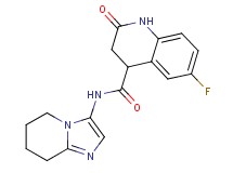 6-fluoro-2-oxo-N-(5,6,7,8-tetrahydroimidazo[1,2-a]pyridin-3-yl)-1,2,3,4-tetrahydroquinoline-4-carboxamide