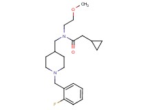 2-cyclopropyl-N-{[1-(2-fluorobenzyl)-4-piperidinyl]methyl}-N-(2-methoxyethyl)acetamide