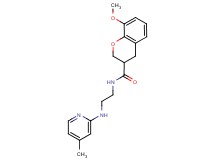 8-methoxy-N-{2-[(4-methyl-2-pyridinyl)amino]ethyl}-3-chromanecarboxamide