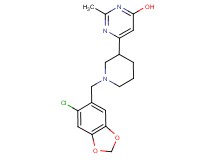 6-{1-[(6-chloro-1,3-benzodioxol-5-yl)methyl]-3-piperidinyl}-2-methyl-4-pyrimidinol