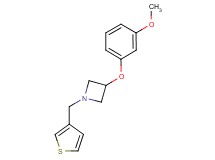 3-(3-methoxyphenoxy)-1-(3-thienylmethyl)azetidine