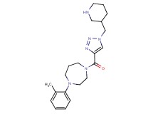 1-(2-methylphenyl)-4-{[1-(piperidin-3-ylmethyl)-1H-1,2,3-triazol-4-yl]carbonyl}-1,4-diazepane