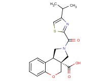 (3aR*,9bR*)-2-[(4-isopropyl-1,3-thiazol-2-yl)carbonyl]-1,2,3,9b-tetrahydrochromeno[3,4-c]pyrrole-3a(4H)-carboxylic acid