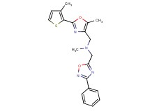 N-methyl-1-[5-methyl-2-(3-methyl-2-thienyl)-1,3-oxazol-4-yl]-N-[(3-phenyl-1,2,4-oxadiazol-5-yl)methyl]methanamine