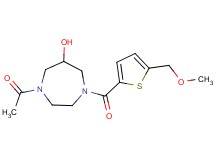 1-acetyl-4-{[5-(methoxymethyl)-2-thienyl]carbonyl}-1,4-diazepan-6-ol