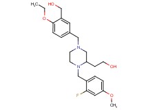 2-[4-[4-ethoxy-3-(hydroxymethyl)benzyl]-1-(2-fluoro-4-methoxybenzyl)-2-piperazinyl]ethanol