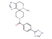 5-methyl-1'-[4-(1H-1,2,4-triazol-3-yl)benzoyl]-1,5,6,7-tetrahydrospiro[imidazo[4,5-c]pyridine-4,4'-piperidine]