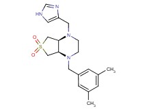 (4aS*,7aR*)-1-(3,5-dimethylbenzyl)-4-(1H-imidazol-4-ylmethyl)octahydrothieno[3,4-b]pyrazine 6,6-dioxide
