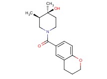 (3R*,4S*)-1-(3,4-dihydro-2H-chromen-6-ylcarbonyl)-3,4-dimethyl-4-piperidinol