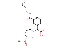 (4-acetyl-1,4-diazepan-1-yl){3-[(butylamino)carbonyl]phenyl}acetic acid