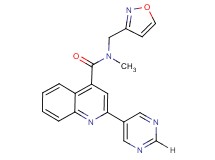 N-(isoxazol-3-ylmethyl)-N-methyl-2-pyrimidin-5-ylquinoline-4-carboxamide
