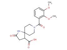 8-(2,3-dimethoxybenzoyl)-2-oxo-1,8-diazaspiro[4.5]decane-4-carboxylic acid