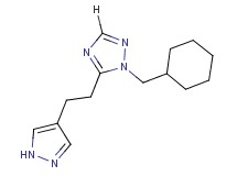 1-(cyclohexylmethyl)-5-[2-(1H-pyrazol-4-yl)ethyl]-1H-1,2,4-triazole