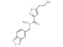 N-(2,1,3-benzothiadiazol-5-ylmethyl)-N-methyl-5-propylisoxazole-3-carboxamide
