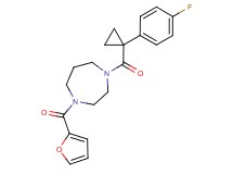 1-{[1-(4-fluorophenyl)cyclopropyl]carbonyl}-4-(2-furoyl)-1,4-diazepane