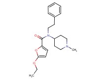 5-ethoxy-N-(1-methylpiperidin-4-yl)-N-(2-phenylethyl)-2-furamide