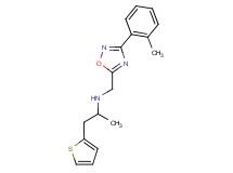 N-{[3-(2-methylphenyl)-1,2,4-oxadiazol-5-yl]methyl}-1-(2-thienyl)propan-2-amine