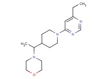 4-{1-[1-(6-ethylpyrimidin-4-yl)piperidin-4-yl]ethyl}morpholine