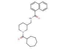 N-{[1-(cycloheptylcarbonyl)-3-piperidinyl]methyl}-1-naphthamide