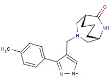 (1S*,5R*)-3-{[3-(4-methylphenyl)-1H-pyrazol-4-yl]methyl}-3,9-diazabicyclo[3.3.2]decan-10-one