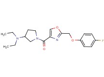 N,N-diethyl-1-({2-[(4-fluorophenoxy)methyl]-1,3-oxazol-4-yl}carbonyl)-3-pyrrolidinamine