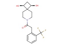 (1R*,3S*)-7-{[2-(trifluoromethyl)phenyl]acetyl}-7-azaspiro[3.5]nonane-1,3-diol