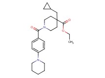 ethyl 4-(cyclopropylmethyl)-1-[4-(1-piperidinyl)benzoyl]-4-piperidinecarboxylate