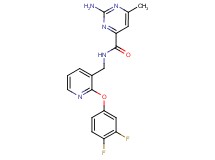 2-amino-N-{[2-(3,4-difluorophenoxy)pyridin-3-yl]methyl}-6-methylpyrimidine-4-carboxamide