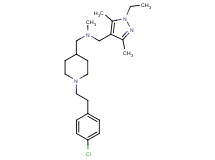 ({1-[2-(4-chlorophenyl)ethyl]-4-piperidinyl}methyl)[(1-ethyl-3,5-dimethyl-1H-pyrazol-4-yl)methyl]methylamine