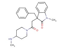 3-benzyl-1-methyl-3-{2-[4-(methylamino)-1-piperidinyl]-2-oxoethyl}-1,3-dihydro-2H-indol-2-one hydrochloride