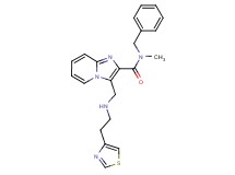 N-benzyl-N-methyl-3-({[2-(1,3-thiazol-4-yl)ethyl]amino}methyl)imidazo[1,2-a]pyridine-2-carboxamide