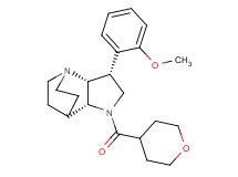 (3R*,3aR*,7aR*)-3-(2-methoxyphenyl)-1-(tetrahydro-2H-pyran-4-ylcarbonyl)octahydro-4,7-ethanopyrrolo[3,2-b]pyridine