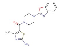 5-{[4-(1,3-benzoxazol-2-yl)piperazin-1-yl]carbonyl}-4-methyl-1,3-thiazol-2-amine